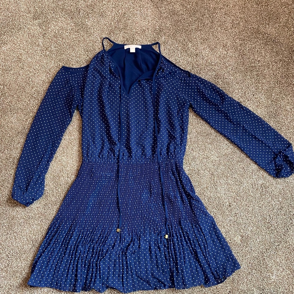 Michael Kors Cold Shoulder Long Sleeve Dress SZ S